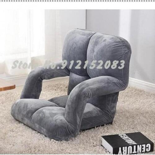 Lazy sofa tatami single bed upper back computer seat dormitory folding bay window balcony small sofa chair
