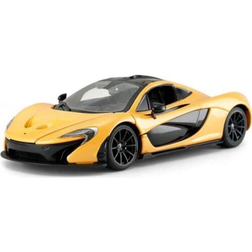 Rastar 1:24 Diecast McLaren P1 Yellow Orange Sport Cars High Simulator Alloy Metal Model Car Pull-back Vehicle