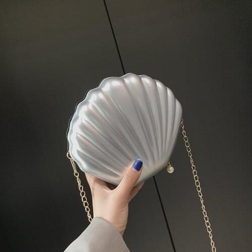 Fashion Women Bags 2022 New Trend Messenger Bag Wild Shell Bag PVC Solid Color Shoulder Bag 8 Colors To Choose From