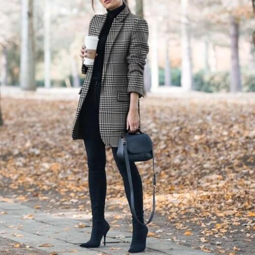 Fashion Womens Casual Piece Suit Coat Top Commuter Spring Autumn Suits Coats Womens Casual One Piece Suit Coat Top Fashion 3XL