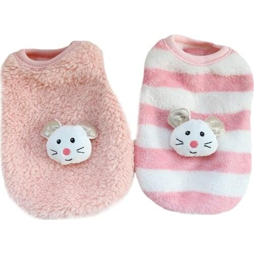 Soft Small Pet Warm Clothes Winter Fleece Comfortable Pet Vest Clothing For Small Animals Ferret Chihuahua Puppy Kitten Clothes