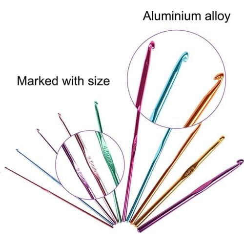 32x Crochet Hooks Set Large-Eye Blunt Needle Yarn Knitting Needles DIY Loom Machine Hook Weaving Sewing Tools Scissors