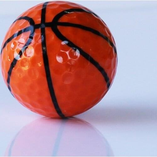 New Similar Basketball Golf Ball Double Piece Golf Ball Golf Game Ball 6pcs/lot