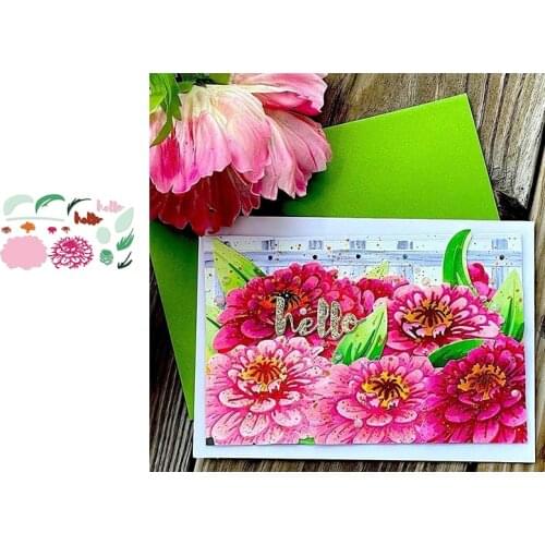 New California Giants Layering Flower Leaves Metal Cutting Die Scrapbook Embossed Paper Card Album Craft Template Cut Stencils
