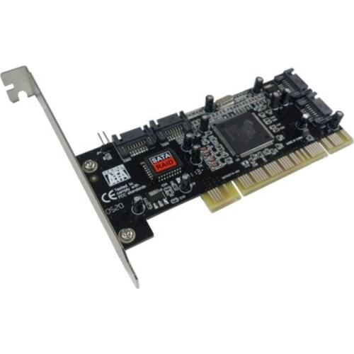 PCI Connector to 4 Port SATA 1.0 Adapter Controller Card 1.5Gbps SATA PCI Raid Card - Sil3114 Converter For Desktop / Computer