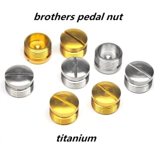 Brother pedal titanium nut titanium bicycle pedal shaft top cover egg beater pedal titanium screw
