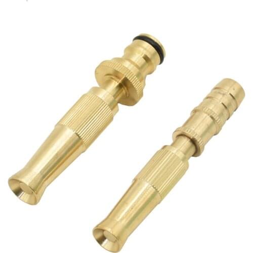 Garden Irrigation Spray Gun Adjustable Brass Sprinkler 1/2 Garden Hose Sprinkler System Car Wash lawn Watering Water Gun 1 Pc