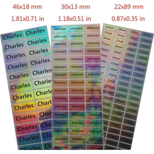 Custom Stickers For Children Waterproof Name Lable Tags School Students Stationery Stickers Personalized Lable Sticker