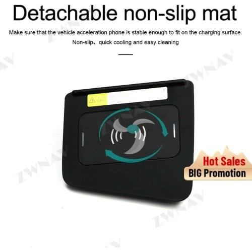 QI Car wireless charger for TOYOTA Highlander 2015 2016 2017 2018 Intelligent Infrared Fast Wireless Charging Car Phone Holder