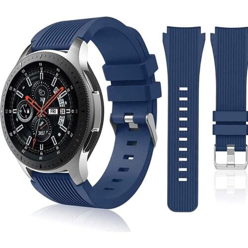 22mm Watch Band for Samsung Galaxy Watch 46mm/Huawei Watch GT2/Amazfit GTR Sports Silicone Bracelet band for 20mm Galaxy watch 4