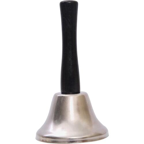 Christmas Hand Bell Gold Silver Color Santa Claus Jingle Bells Party Supplies Cristmas Decoration