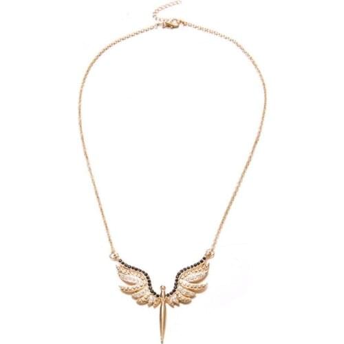 Rhinestone Angel Pendant Women Party Necklace Fashion Jewelry Gift Elegant and fashionable womens Necklace