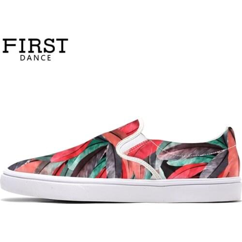 Customized Woman Casual Shoes Spring Woman Outdoor Walking Shoes Slip-on Spring Flats Leisure Students Party Shoes Loafers 2018