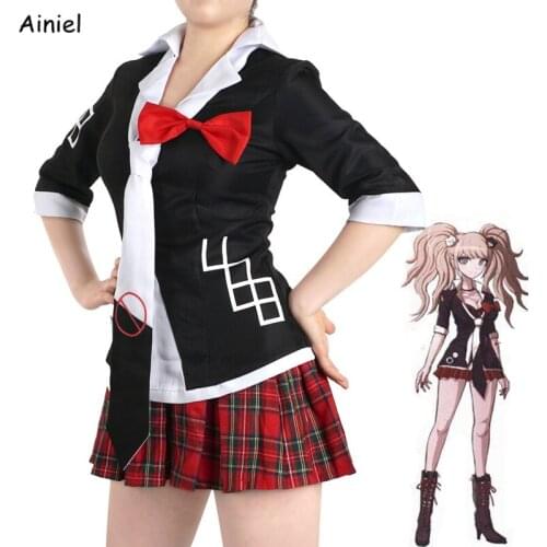 Girls Anime Danganronpa Cosplay Junko Enoshima Emboitement Inushio Kimuchi Dangan Ronpa Trigger Happy Havoc Cosplay Costume Suit