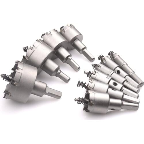 10Pcs/Lot High Quality Stainless Steel Hard Metal Alloy Hole Opener Upgrade Drill Bit for Electric Hand Drill 16-70mm
