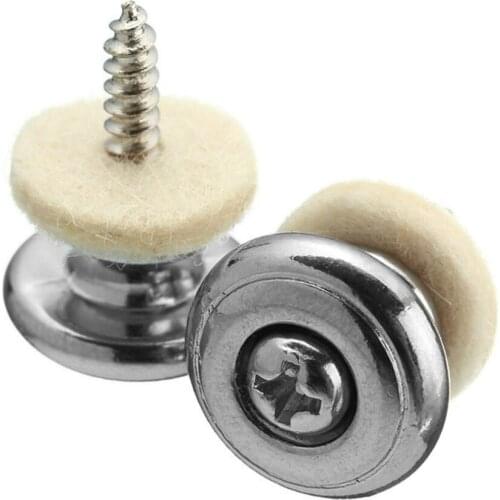 2 Pcs/Pair Guitar Strap Buttons with Mushroom Head Guitar Parts Accessories for Electric Acoustic Guitar Bass Belt Buckle