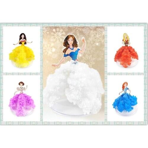 2019 110mm H DIY Color Magic Growing Paper Dress Tree Kit Magical Grow Princess Trees Arbol Magico Christmas Science Toys 5PCS