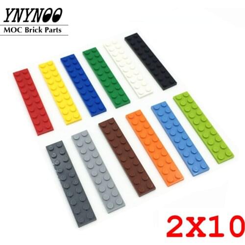 35 PCS MOC PART 3832 Plate 2 x 10 Building Blocks Bricks Base Plates Gifts Compatible with 639151 DIY Eduactional Toys Children