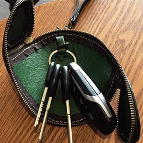 4PCS DIY Acrylic Zipper storage Bag Template Handmade Leather Drawing DIY KeyChian Pattern Acrylic Template Leather Tool Set