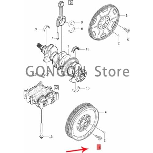 CAR flywheel bolt 2008-2020vol voxc90 xc70 xc60 xc40 v90 cross country v90 v70 v60 cross country v60 v40 cross country v40 s90l