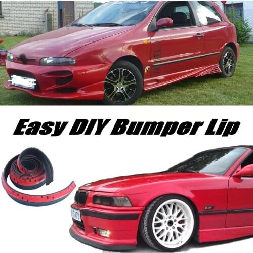 Bumper Lip Deflector Lips For Fiat Bravo / Ritmo 2007~2015 Front Spoiler Skirt For Tuning / Body Kit / Strip