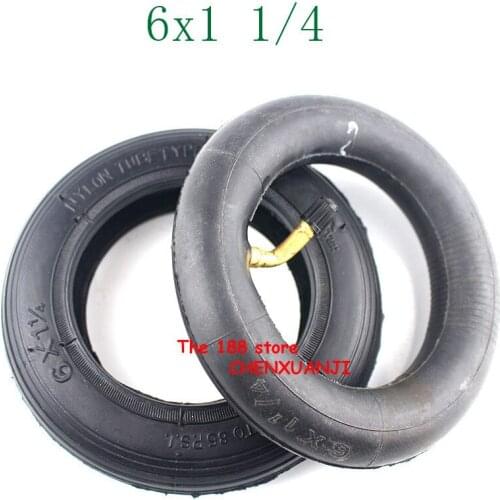 Electric Scooter e-Bike A-Folding Bik 6 Inch Pneumatic Tire 6x1 1/4 tyre 150MM Scooter Inflation Wheel tyre Inner Tube