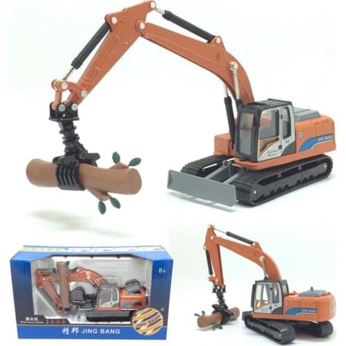 1:60 alloy Tracked engineering vehicles,high simulation Wood grabbing machine, collection model toy vehicel,free shipping