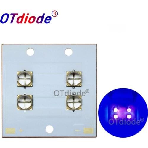 LG UV Purple LED Ultraviolet Bulbs Lamp Chips 40W80W 6565 365nm 395nm 405nm COB Module 40*40 Copper Board for 3D Printer DIY