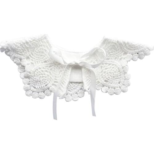 360 Degree New Baby Bibs with Lace Rotatable Cotton Infant Fake Collar Scarf Saliva Towel Cute Kids Newborn Stuff Bib Gifts