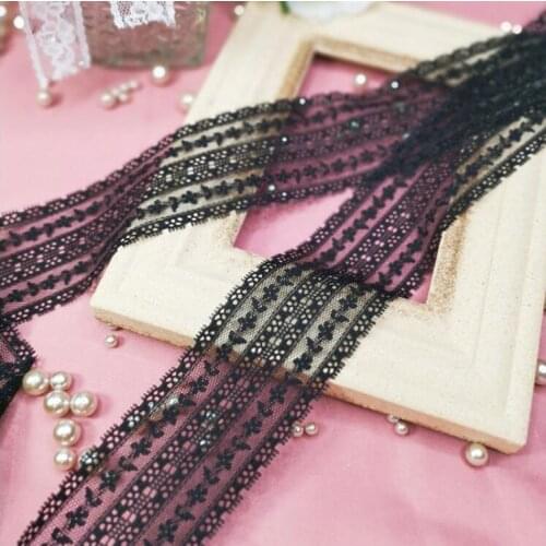 Wholesale 10 Meters 5cm Width Soft DIY Sewing Garment High Qualtiy Clothing Webbing Lace Ribbon Trim Headband Garter Making