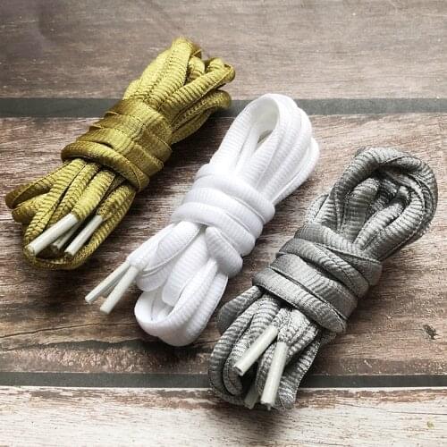 DUNK SB 10 mm thick ice colors shoelaces original quality gold and silver white valentines day men and women semicircle persona