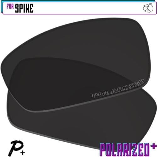EZReplace Polarized Replacement Lenses for - Oakley Spike Sunglasses - Black P Plus