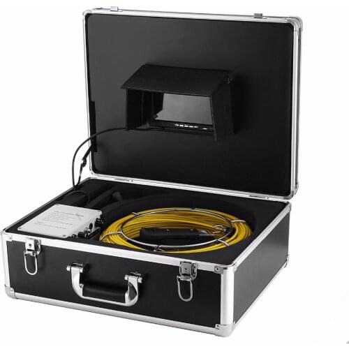 High Definition 7 inch LCD Monitor 1000TVL 23mm Lens Industrial Endoscope 20M Cable Sewer Drain Pipe Inspection System