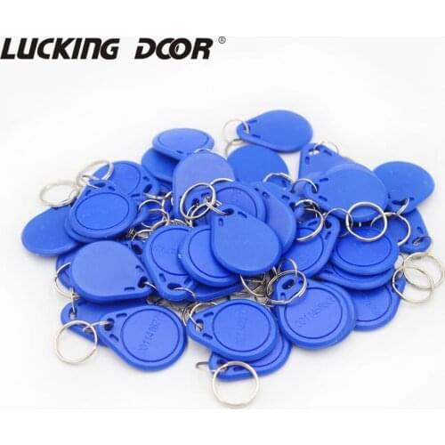 100pc/lot TK4100 NO3 125khz RFID Keyfobs Tags Access Control RFID Key Finder Card Token Attendance Management Keychain