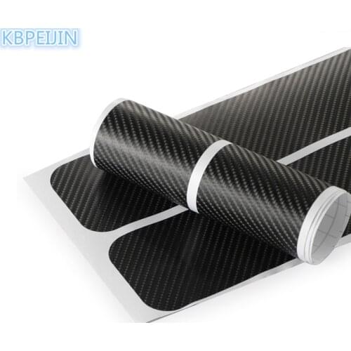 Car Styling Auto Carbon Fiber Door Sill Scuff Anti-Scratch Sticker for Porsche cayenne macan 911 panamera 997 996 accessories