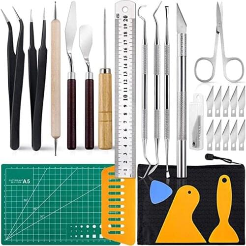 TOP 28 Pieces Craft Weeding Tools Set HTV Heat Transfer Vinyl Cutting Tools Kit with for Silhouette, Cameos, Labelling