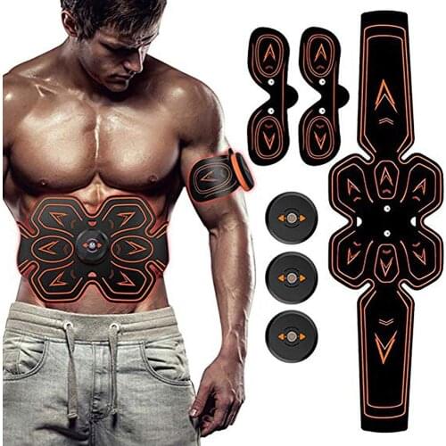 EMS Training Device Abdominal Trainer Stimulation Electric Muscle Stimulator Remote Control Fitness Equipment Muscle Fat Burning