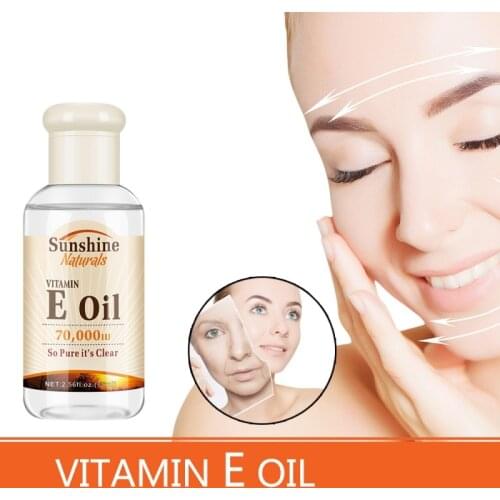 Vitamin E Moisturizing Essential Oil Face Serum Lighten Fine Lines Freckles Firming Skin Brighten skin Colour Facial Oil