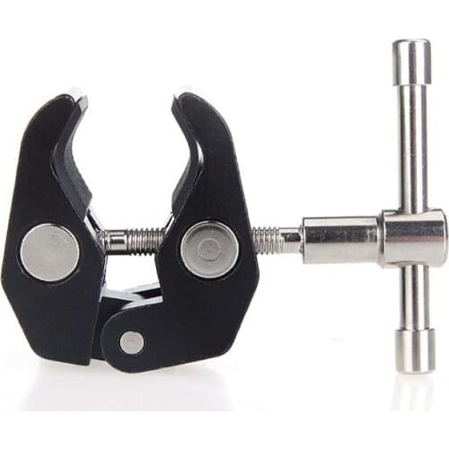 Magic Friction Arm Super Crab Clamp Articulating Pliers Clip Large-size 5.5cm Bite For Photo Studio Flash Light Stand Boom