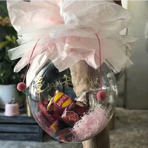 Heavy Caliber Diameter 30inch BOBO Balloon Transparent Bubble Gift Ballon For Party Decor Flower Bouquet Wedding Decoration