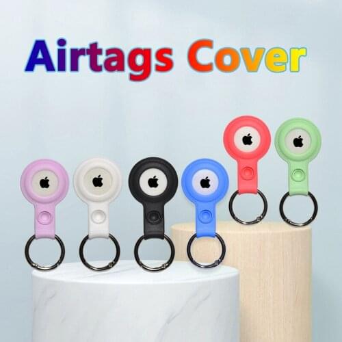 3Pcs For Apple Airtags Tracking Device Case For Airtags Liquid Silicone Anti-lost keychain Portable Hook Protection Cover