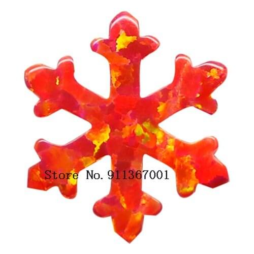 50pcs Synthetic Opal Snowflake 12mm many color to choose wholesale snowflake opal jewelry
