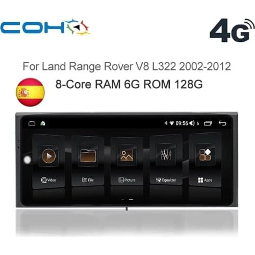 For Land Range Rover V8 L322 2002-2012 Car Multimedia Video Player Radio Gps Navigation 10.25 Inch Android 10 octa core 6+128G