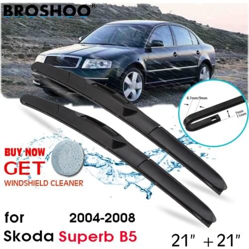 Car Wiper Blade Front Window Windscreen Windshield Wipers Blades Auto Accessories For Skoda Superb B5 21"+21" 2004-2008
