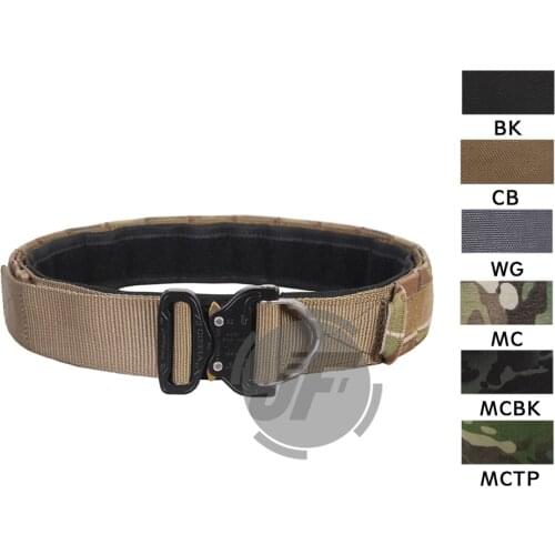 Emerson Tactical EDC Combat Belt 1.75" & 2" Multi Functional Duty Inner & Outer Two Cobra Belts Patrol Rigger Belt Hunting Black