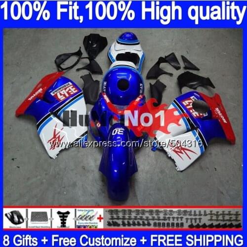 Injection For SUZUKI GSXR 1300 Hayabusa 2008 2013 2014 2015 2016 30MC.166 GSXR-1300 GSXR1300 08 13 14 15 16 Fairing Blue White