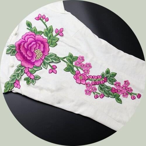 Quality parches toppe para la ropa flower embroidered patches for jeans sew on patches for clothing parches bordados ropa