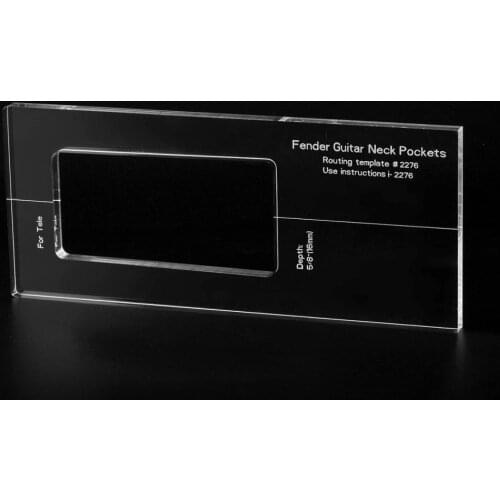 Musiclily Pro CNC Accurate Acrylic Guitar Neck Routing Templates for Standard Tele