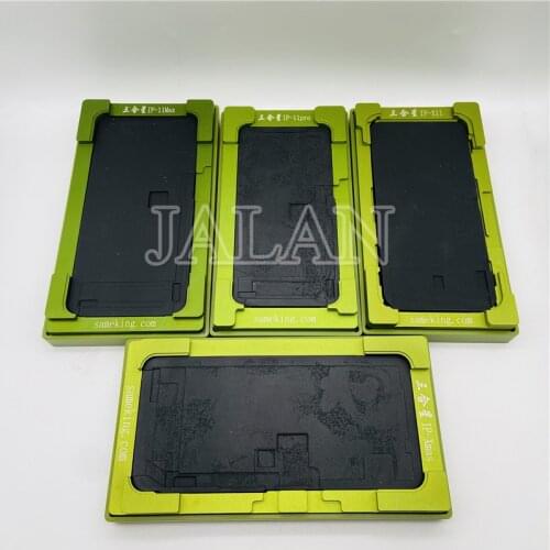 New 2 in 1 Universal Laminate Mold for iPhone XR IP 11 pro max Glass OCA Position Mould LCD screen repair unbern flex rubber