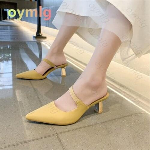 2021 new transparent crystal heel fashion thick high-heel open-toe sandals slippers womens summer wear womens sandals PVC